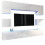 TV Unit Panorama Wall - White with Gloss Doors and LED Lights 12