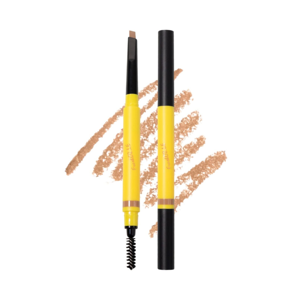 Waterproof Eyebrow Pencil with Spoolie, Long Lasting Precision Tip, Vegan Cruelty , Toffee Brown