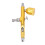 Aérographe buse de 0,3 mm gobelet de 6 ml kit doré 15
