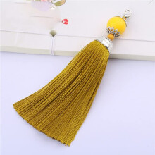 Pink Tassel Keychain 8cm Decorative Pendant for Bags Curtains Jewelry Sewing Fringe