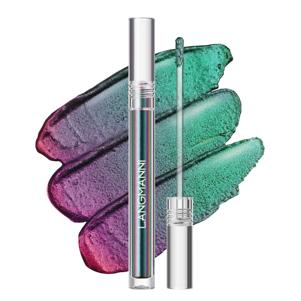 Multichrome Liquid Eyeshadow Glitter Eyeliner Waterproof LongLasting Metallic Color Shift #01