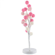 Potted Tree Shaped Decorative Fairy String Lights, Battery Operated Cotton Ball Lights, Warm Light Soft Eye-Friendly Indoor Outdoor LED Lights for