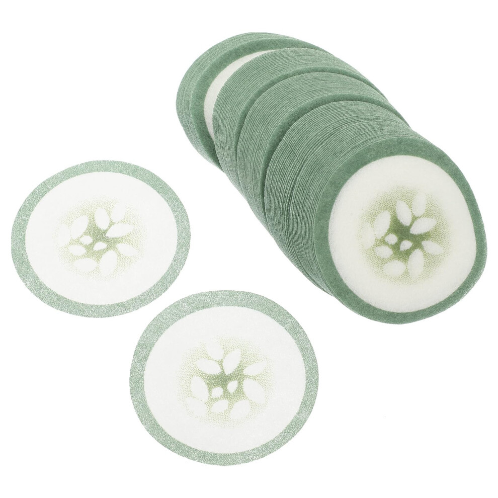 100pcs Cooling Eye Pads Moisturizing Eye Masks for Gentle Undereye Care with Cucumber Design
