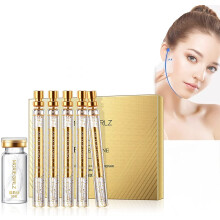 Protein Thread Lifting Set with Collagen Face Lifting Serum, Nano Gold Essence, 1 Bottle + 5 Essence