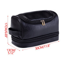 Personalisierter Kulturbeutel von Fnyoxu für Männer, Väter, Ehemänner – Großes Reise-Set aus Leder, individueller Name, Geschenk für