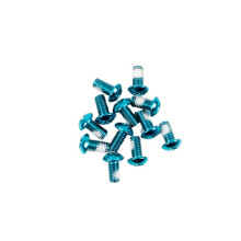 Vis de disque de frein Anders pour VTT, 12 pièces, boulons de frein à disque T25M5x10MM, accessoires de fixation pour vélo, 12 pièces bleues