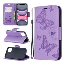 Perhosnahka, yhteensopiva iPhone 11 -kotelon kanssa - Purppura