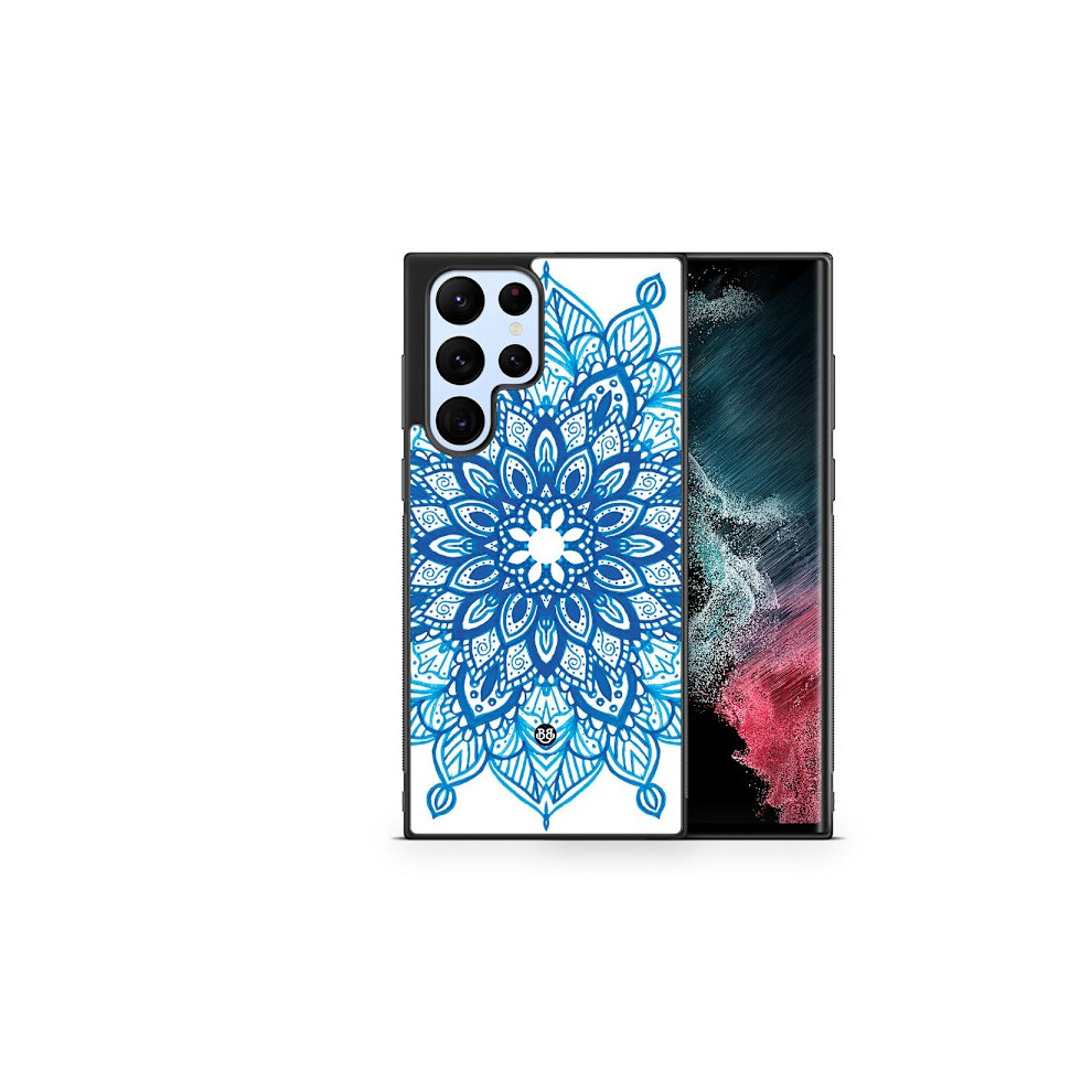 Bjornberry Cover Compatible With Samsung Galaxy S23 Ultra - Mandala Blue 9173940879973