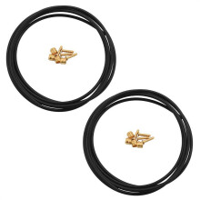 2 tubi freno per bicicletta BH59, tubo freno a disco idraulico, connettore da 2,5 m, inserto oliva, set