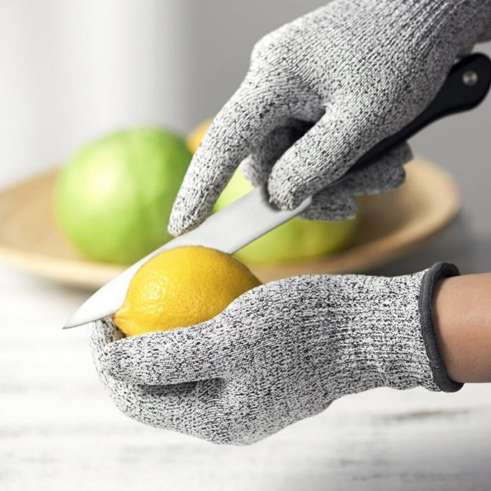 Food Grade Level 5 Protection Safety Kitchen Cut Gloves Compatible With Oyster Shucking, Fish Fillet, Mandolin, Meat Cutting, Wood Carving 9425574839350