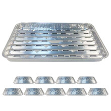 Youliang - Set di 10 teglie in alluminio con fori per cucinare e conservare