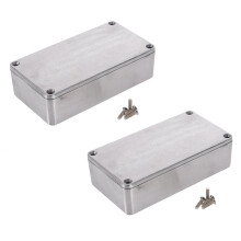 2 cajas de aluminio fundido a presión para proyectos electrónicos, resistentes al agua, para instrumentos, estándar 1590B112X60X31mm