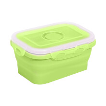 350ML/800ML szilikon összecsukható ebéddoboz - hordozható, könnyű, élelmiszertároló edény irodába, iskolába, otthonra