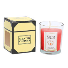 Candela WRXMIJNHGSA al profumo di limone siciliano, classica, in barattolo grande, con stoppino singolo, durata di combustione superiore a 110 ore.