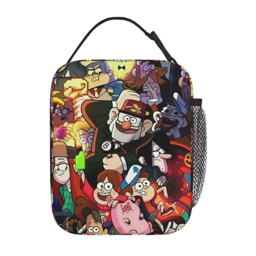 Τσάντα φαγητού Gravity Falls, μονωμένη τσάντα φαγητού για άνδρες και γυναίκες, 1