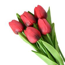 10 kusů | 13" jednostonkové tulipány, umělé květiny, svatební kytice, bytová dekorace, párty