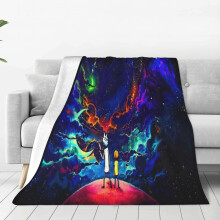 Rick og Morty teppe/pledd/sengetøy/romdekor/flanellteppe/sovesofa/40"x30"