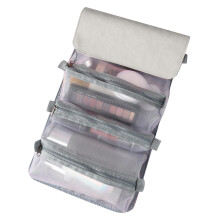 Quinlirra 4-in-1 Hangende Reis Toilettas, Grote Capaciteit, 4 Uitneembare Opbergvakken, Cosmetica Organizer – Compatibel met de meeste reissets