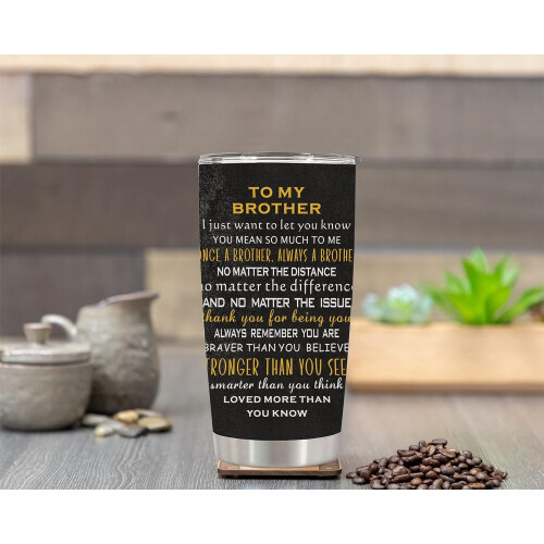 Το καλύτερο ποτήρι Brother Ever20oz - Ιδέα για δώρο γενεθλίων για τον αδερφό από την Sister, 2
