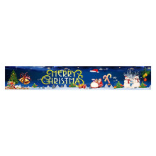 Striscione di Natale - Buon Natale - Tessuto da appendere per decorazioni per feste, sfondo fotografico, insegna per interni ed esterni.
