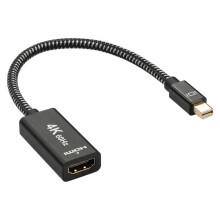 Pre adaptér z pokovovanej hliníkovej zliatiny s opletením Soft1080P4K60Hz Mini na HDMI