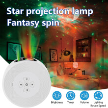 Projetor de galáxias AURORA TRADE com luz noturna LED, ângulos ajustáveis, efeito estrelado vibrante e modos de temporizador para uso doméstico.