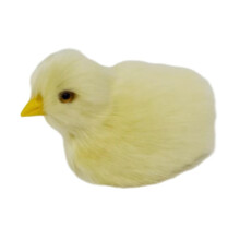 DAMIFU Pulcino Realistico Decora Bambola Animale Simulazione Pollo Modello Peluche Pollo Sdraiato di Pasqua