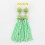 Orecchini pendenti da donna RSAMD Boho con piccole perline e nappe - Menta 1