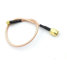 2 câbles de raccordement RF MMCX mâle coudé vers SMA mâle, RG316, 15 cm