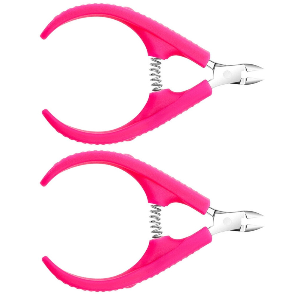 8 Pcs Manicure Pedicure Cuticle Nipper Trimmer Clippers Stainless Steel Plastic