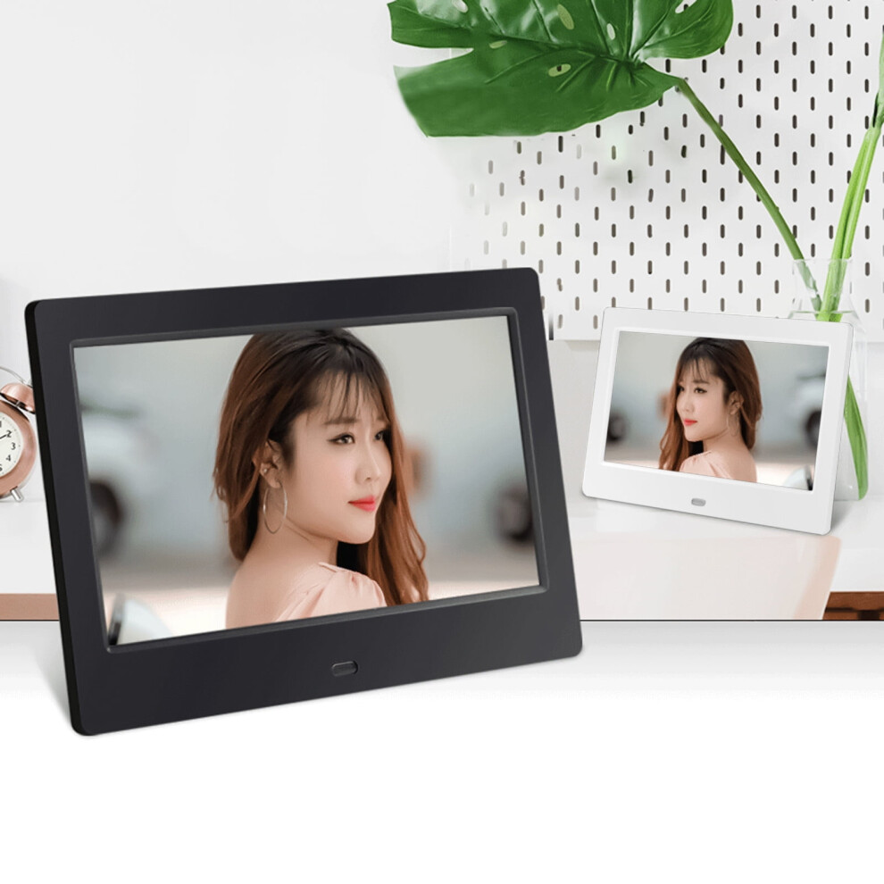 Winter Clearance: Karymi 7-Inch Hd Digital Photo Frame With Calendar, Clock, Video, Music Playback, Compatible With Computer, Headphones, Speakers Â 9004841982113