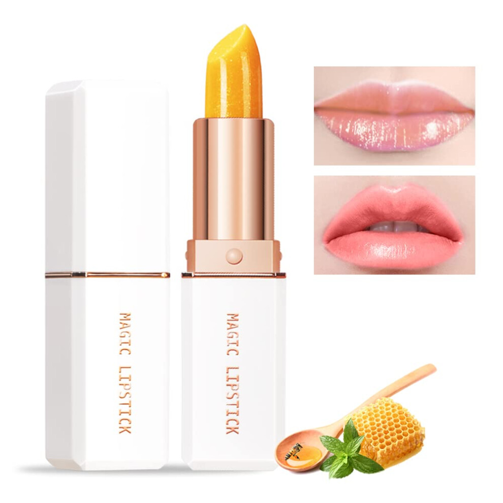 Yellow Color Changing Lipstick Â Temperature Activated, Long Lasting Waterproof, Moisturizing Shimmer Finish