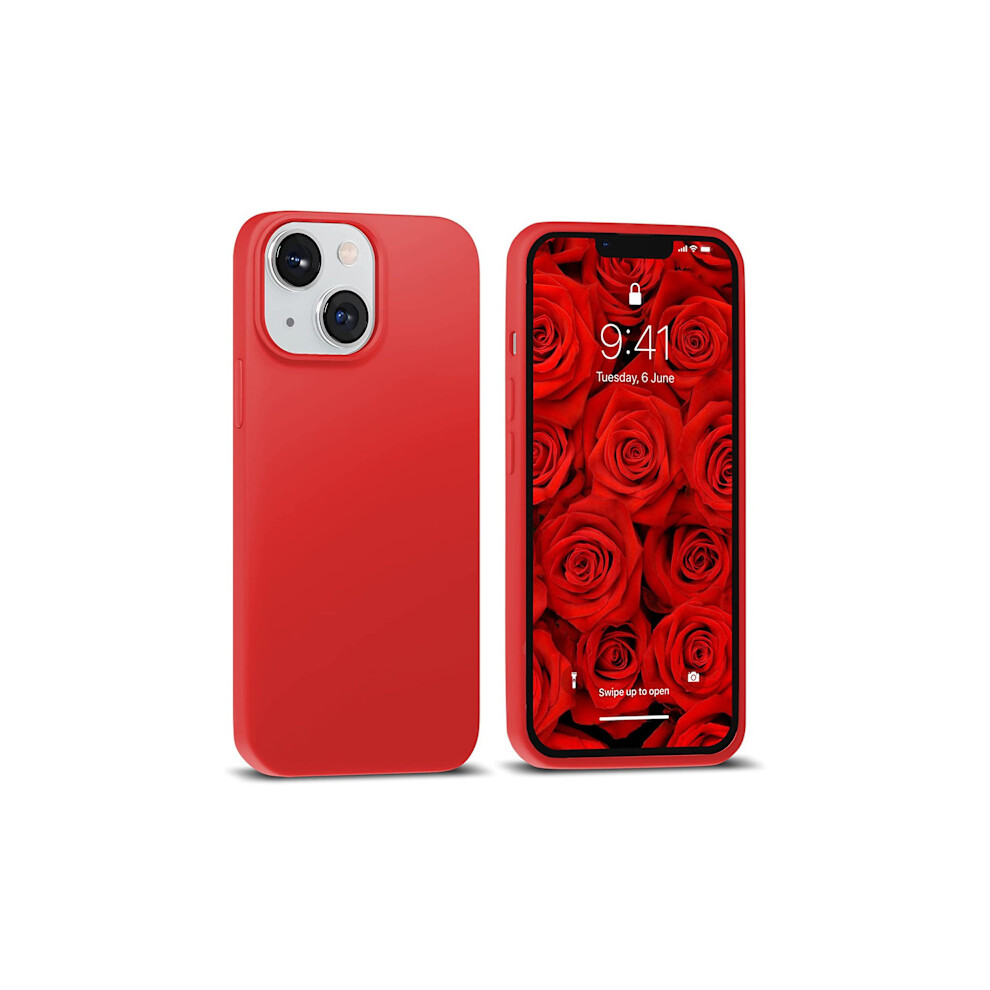 Compatible With Iphone 14 - Stylish Thin Protective Silicone Case Leman Red 9004841983455