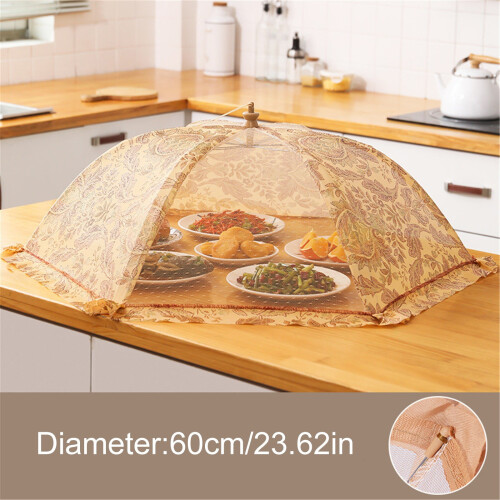 Premium Dust-Proof Mesh Food Cover80*80cm, Επαναχρησιμοποιήσιμη Ομπρέλα Σκηνής Πικνίκ Εξωτερικού 1
