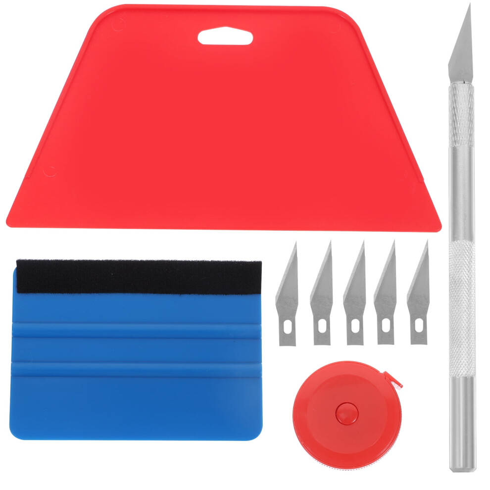 Homemaxs Abs, Steel, Aluminum Alloy, Pvc Wallpaper Peel Stick Kit Backsplash Application Tools Smoothing Tool Kit 9004841983936