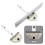 Woodworking Table Saw Adjustable Angle Ruler Miter Gauge With Track Stop backer 2