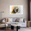 Αφίσα σε καμβά με ακουαρέλα Fierce Tiger, διακόσμηση υπνοδωματίου, αθλητικό τοπίο, 5