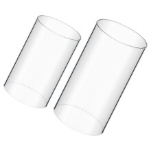 2 buc abajur lumânare decor lumânare aprovizionare abajururi din sticlă transparentă pentru desktop cilindru de lumânare din sticlă