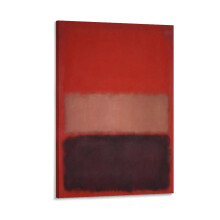 Ocre noire rouge sur rouge, 1957, par Mark Rothko. Affiche murale, peinture sur toile enroulée, tableau, décoration pour salon, maison, 20 x 30 cm