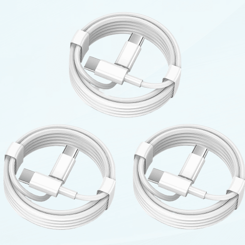 Συμβατό με καλώδιο φόρτισης Apple USB C σε USB C 6ft60W3Pack, με πιστοποίηση MFi, γρήγορος