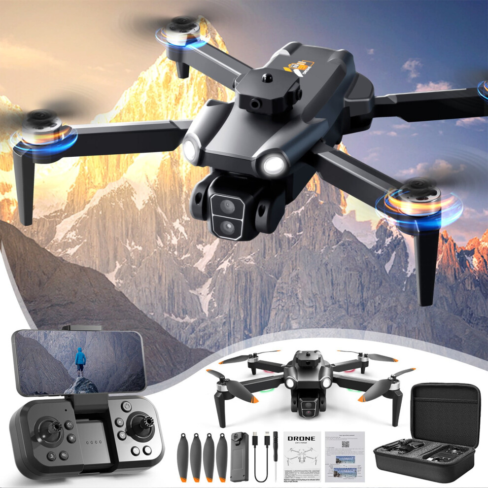 Quinlirra Clearance Drone With Camera, 1080P Hd Wifi Fpv, Altitude Hold, 3 Speeds, 90 Flip, Headless, Gesture Selfie, 2 Batteries 9340258897894