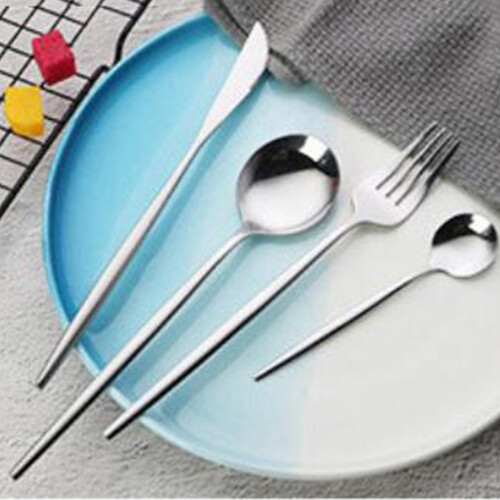 Σετ σερβιρίσματος από ανοξείδωτο ατσάλι, Western Fork And Spoon4Piece, Ευρωπαϊκό μπριζόλα και 1