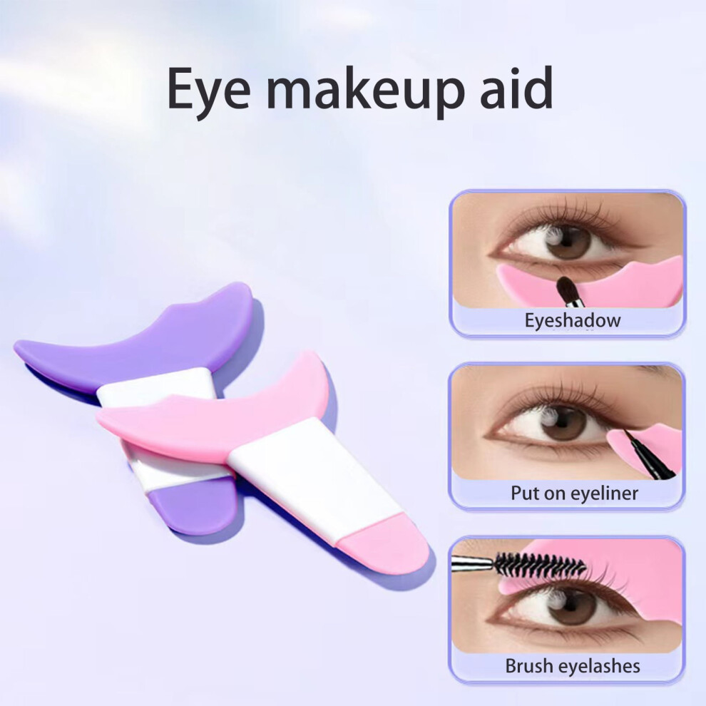 Xeyise Silicone Eyeliner Tool Easy Precise Eye Makeup Application Novice Eyeshadow Comfortable Eyeliner Auxiliary Tool