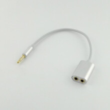 FOR10pcs 3,5-mm-Stereo-Audio-Stecker auf 2-Buchse-Kopfhörer-Splitterkabel für Handy MP3 MP4