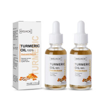 Turmeric Face Serum and Facial Oil for Dark Spots, Deep Hydration, Brightening Dry Uneven Skin 2P