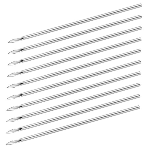 Βελόνες τρυπήματος σώματος FOMIYES Supvox10PCS16G, βελόνες μιας χρήσης από ανοξείδωτο 2