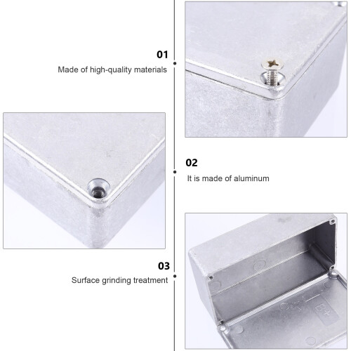 1 τεμάχιο Stomp Box Case Περίβλημα από χυτό αλουμίνιο με εφέ Diecast Case Αξεσουάρ Stomp Case 2