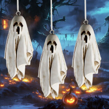 SUSUchens Halloween-Anhänger, Fledermaus-Geist-Ornament, festliche Atmosphäre, Dekoration für Spukhäuser, Heimpartys, Stil A