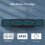 Επιτραπέζιο ηχείο Bluetooth5.0 με φώτα LED, διπλά μπάσα, στερεοφωνική μείωση θορύβου, 4
