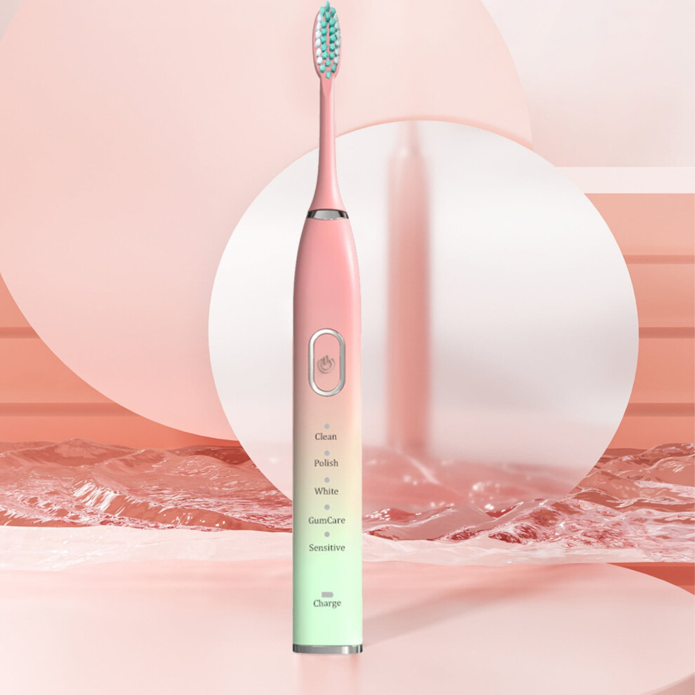 Kayannuo Easter Clearance Electric Toothbrush With Smart Timer, 5 Modes, 3 Brush Heads, brightening Power Rechargeable Toothbrush For Adults And Kids